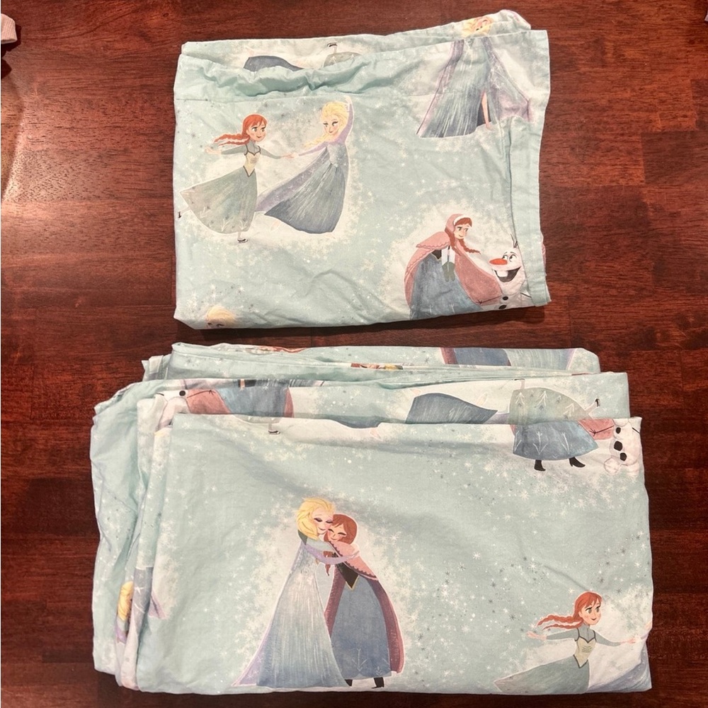 Pottery Barn Frozen Twin Duet Cover and Sham Set
